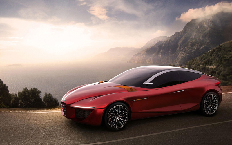 cars, alfa romeo, 2013, 2K, sports, coupe, red, romeo, gloria, concept, alfa