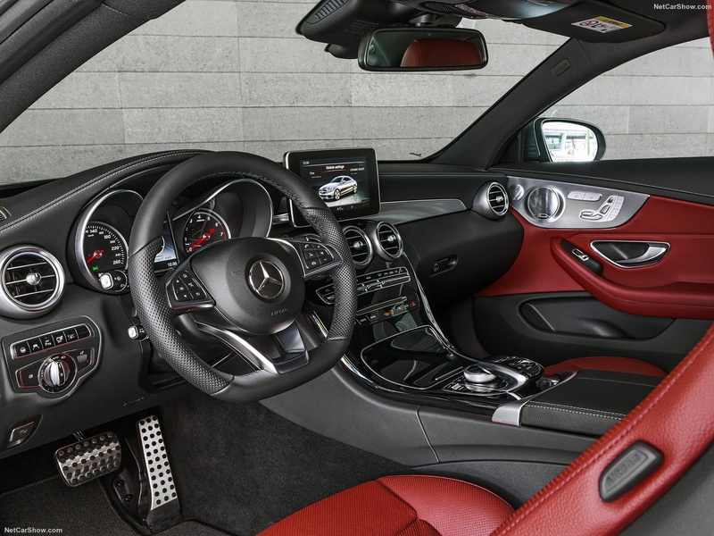 2015, cars, 720P, coupe, mercedes, interior, c-class, 4matic
