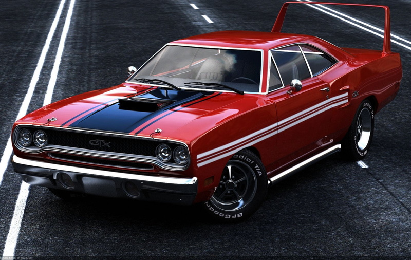 plymouth, car, 1970, muscle, 720P, gtx