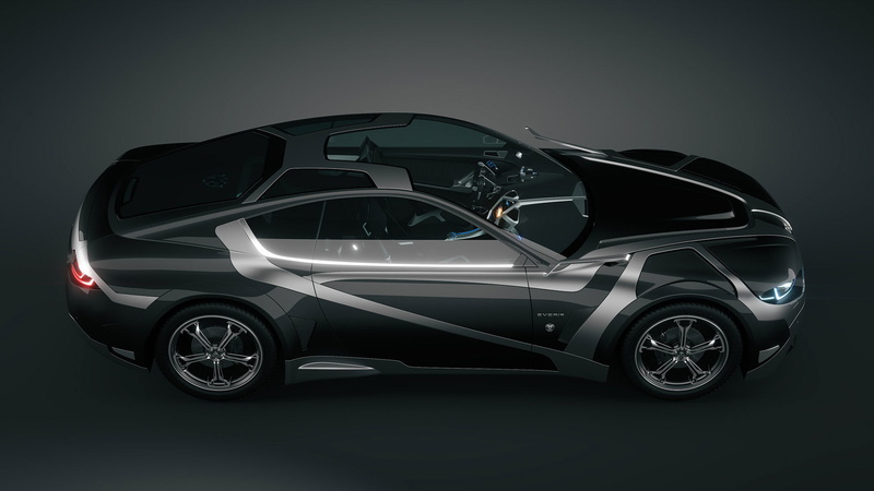 3D Car, Everia, Concept Car, Car, Carbon, Tronatic, Sunroof, 1080P