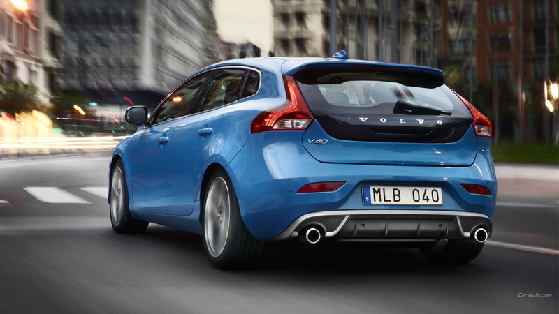 car, blue cars, 1080P, Volvo V40