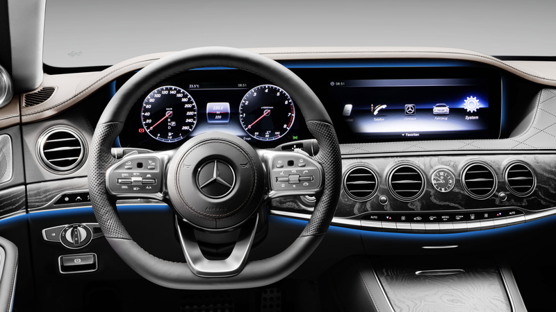 8K, 4K, Mercedes-Benz W222 S-Class Facelift, 8K, 2018 Cars