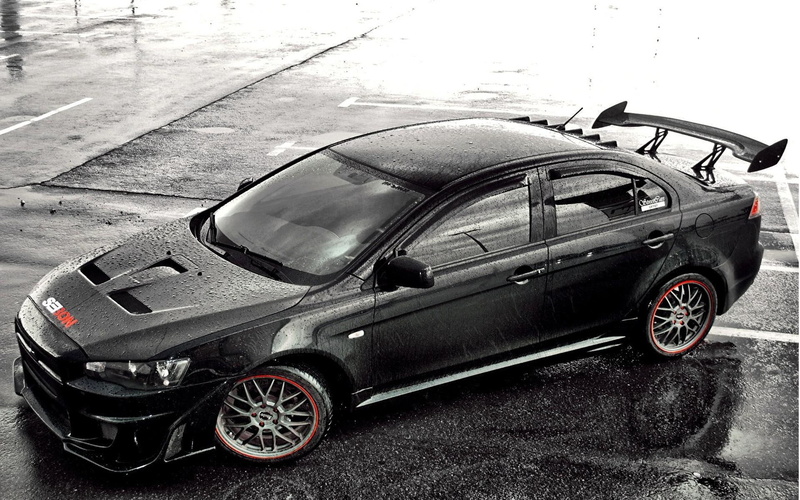 coupe, evolution, mitsubishi lancer evolution, 1920x1200, black, cars, lancer, 1080P, mitsubishi, x