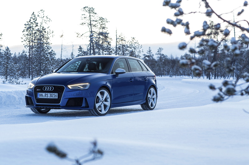 Sportback, Audi, Snow, photo, Metallic, Blue, 2015, Car, RS3, 1080P, Winter