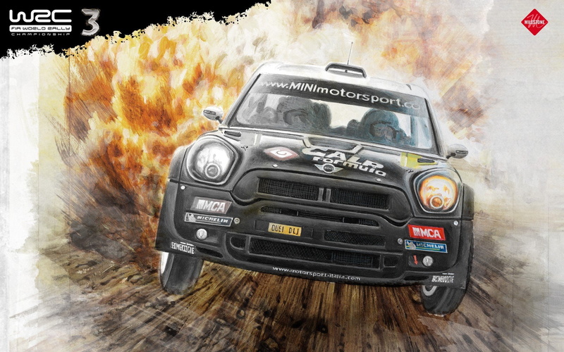 rally, racing, car, video, world, countryman, wrc, championship, cars, vehicles, mini, 1080P, games, artwork