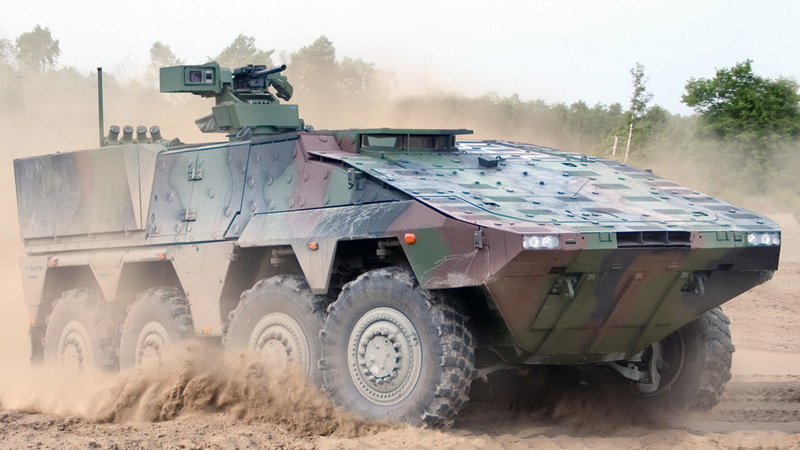 GTK, Boxer, AFV, 4K, military, green, Bundeswehr, vehicle, HK GMG, IFV, armoured fighting vehicle, dust