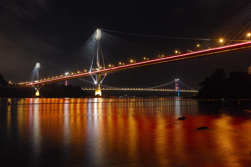 urban, lights on, dp1, lights, 8K, merrill, architecture, longexposure, uSA, hongkong, city, suspension Bridge, bridge - Man Made Structure, foveon, 香港