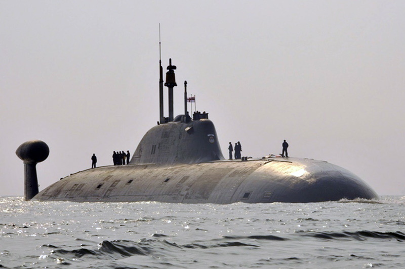 warship, sea, akula, ship, vehicle, star, watercraft, russian, russia, 4K, red, ocean, submarine