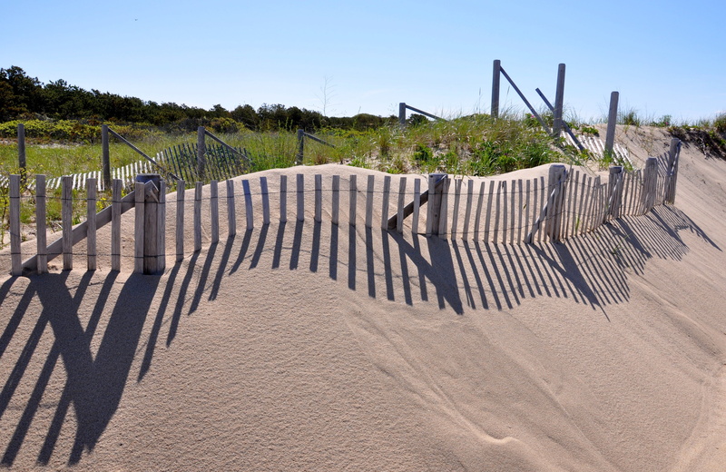 sea, rural scene, idyllic, 4K, day, sky, landscape, sunny, calm, dune grass, provincetown, barrier, sand, resort, pretty, shadows, white, summer, fence patterns