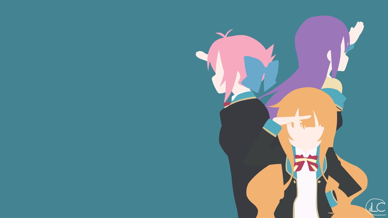 GJ-bu, adult, women, indoors, two people, anime girls, people, Amatsuka Mao, purple, copy space, Shion Sumeragi, lifestyles, 1080P, business person, silhouette