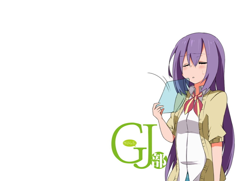 studio shot, standing, representation, Shion Sumeragi, cut out, women, purple, casual clothing, GJ-bu, copy space, one person, young adult, technology