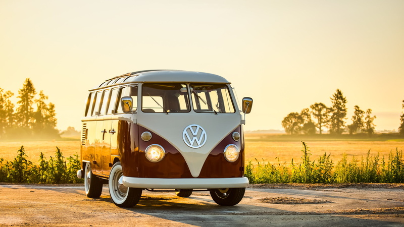Old Car, Volkswagen Type 2 Bus, 1080P, Volkswagen