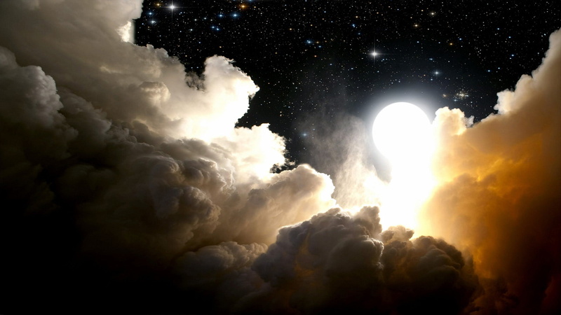 horizon, scenic, atmosphere, sunset, orange, night, sun, clear, star, sky, environment, sunrise, bright, fire, light, heaven, space, sunlight