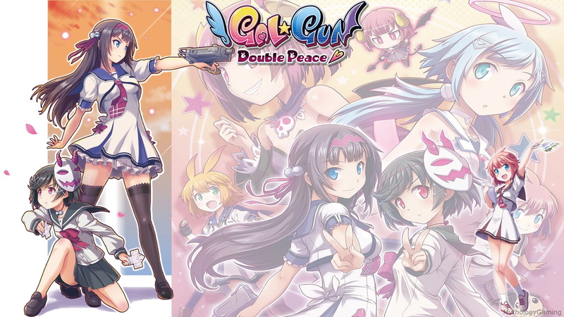 Gal*Gun: Double Peace, fashion, beautiful woman, representation, anime girls, standing, long hair, creativity, adult, portrait, art and craft, women, thigh-highs