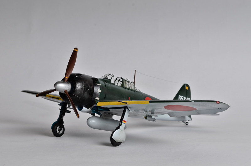 Mitsubishi, A6M Zero, carrier-based fighter, model, toy, 4K