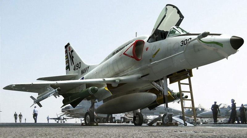 Douglas A-4 Skyhawk, 1080P, Jet Fighters