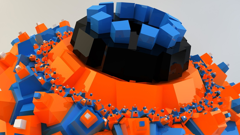 built structure, orange color, white background, design, reflection, multi colored, 3D, pattern, leisure activity, cube, men, 2K, people, blue, shape