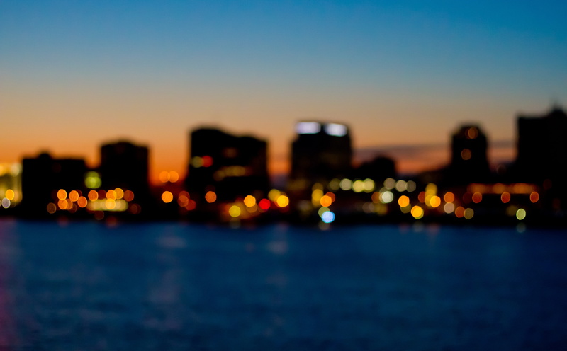 Morning, cityscape, outdoors, Lights, building, sunset, Michigan, illuminated, Aero, sea, waterfront, unitedstates, River, 5K, urban skyline, Wayne, Sunrise