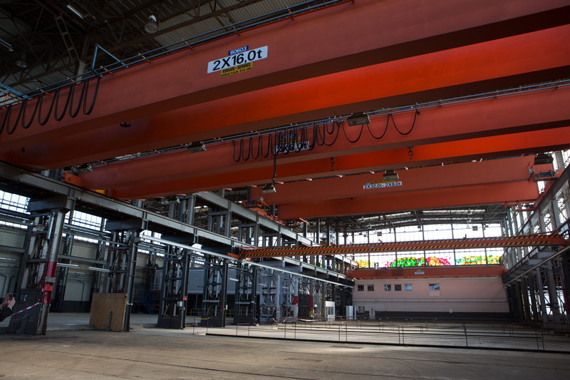 ceiling, low angle view, factory, modern, built structure, public transportation, trains, communication, day, building, indoors, urbex, tilburg railway station