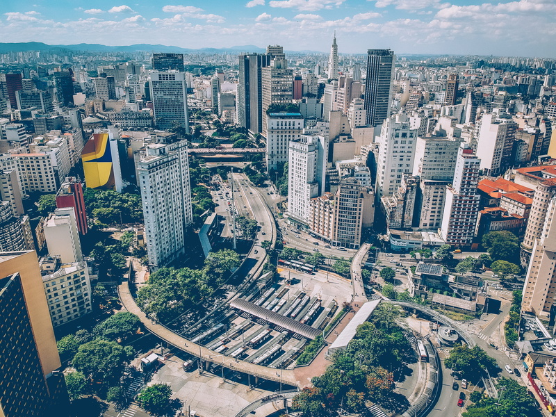 from above, bird, cloud, serjosoza, office building exterior, tall - high, brazil, sampa, sunlight, high angle view, aerial, nature, saopaulo, spark, sky
