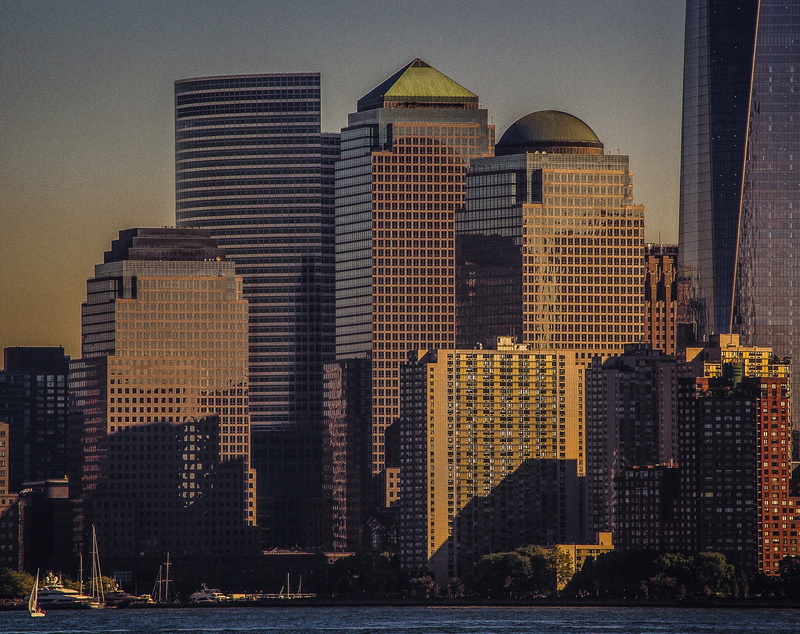 sea, office building exterior, newyork, usa, new, no people, water, 2K, outdoors, residential district, financial district, york, building exterior, manhattan