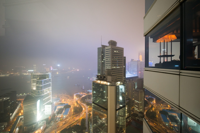 city life, skyscraper, building exterior, the upper house, tower, residential district, hong kong, sky, harbor, no people, building, night time, modern