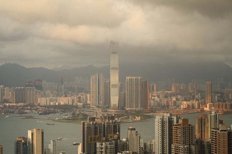 building, sky, urban, crowded, travel, hong kong, asia, tower, harbor, cityscape, cloud - sky, kong, 4K, hongkong, built structure, office building exterior