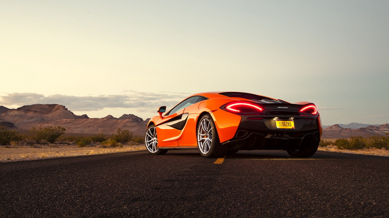 Orange, 570S, View, Back, McLaren, s, Supercar, 4K