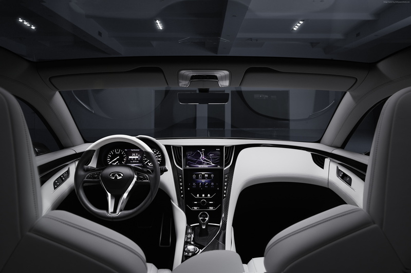 Infiniti, 2K, future cars, luxury cars 2016, coupe, interior, sports car, Infiniti Q60, concept, Frankfurt 2015