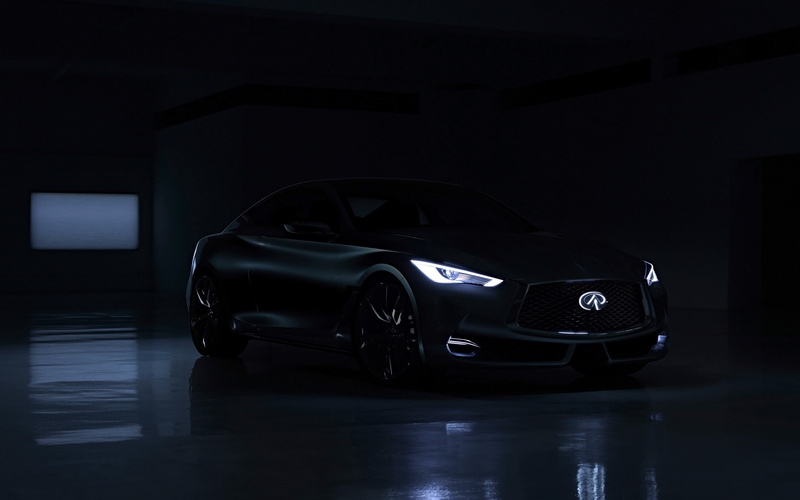 2K, q, light - natural phenomenon, sports car, widescreen, transportation, black color, mode of transportation, modern, infiniti, land vehicle, dark, black