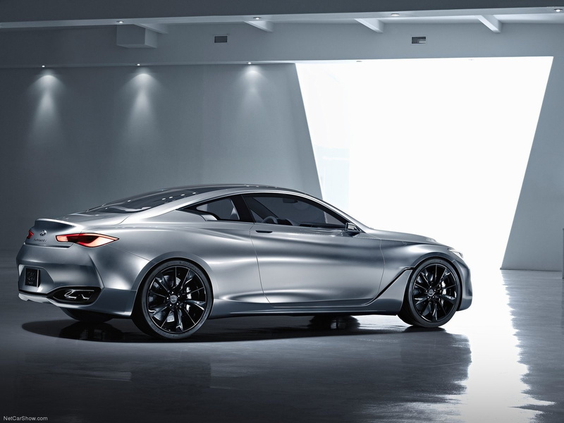 720P, motor vehicle, no people, metal, infiniti 2015 infiniti q60 coupe twin turbo race cars silver vehicle interiors, consumerism, shiny, wealth, silver colored