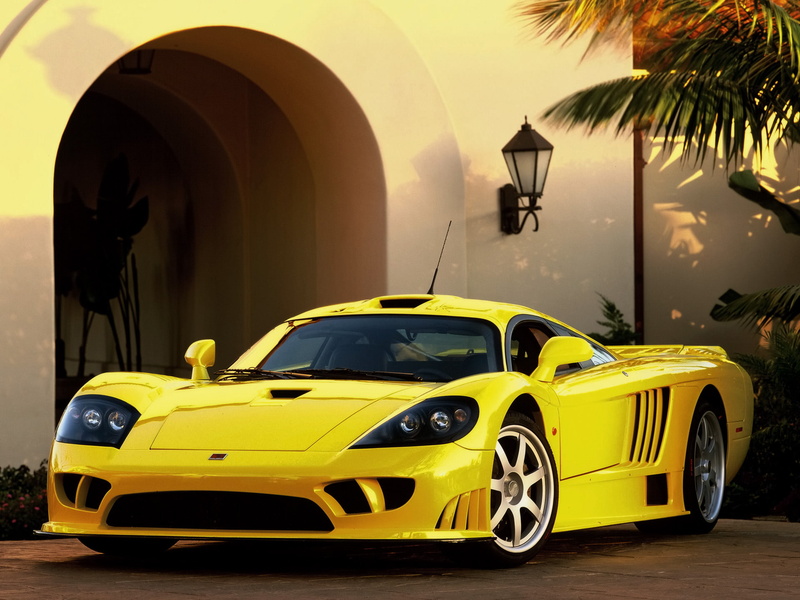 yellow car, sports car, car, s, 1080P, sports, saleen s7, saleen, luxury, yellow