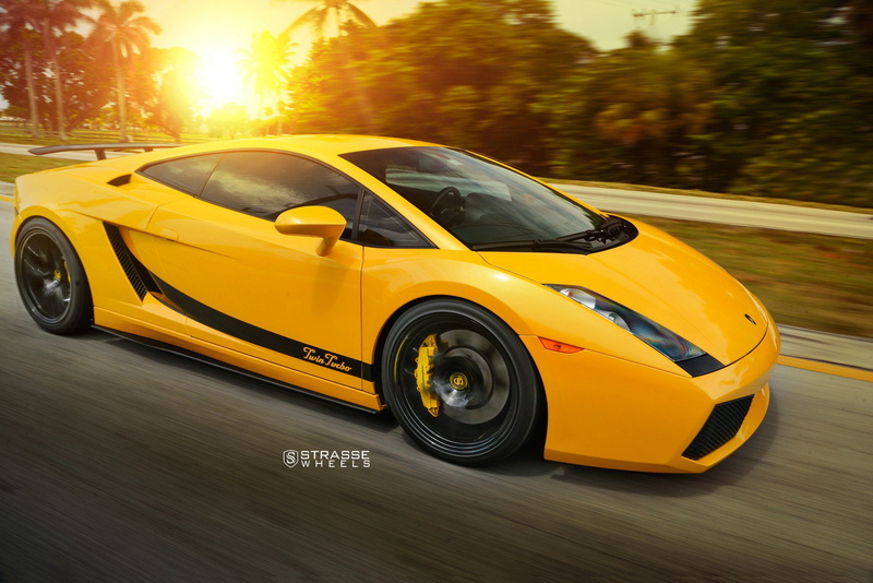 lamborghini, cars, twin, turbo, yellow, 1080P, gallardo, wheels, strasse