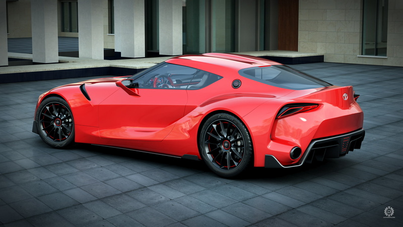 1080P, ft-1, toyota, render, dangeruss, red, car