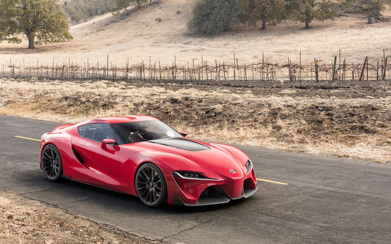 red, toyota, car, toyota ft 1, red car, luxury, road, concept, 2K, ft