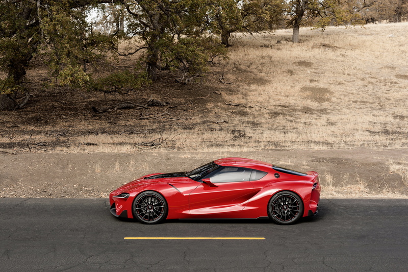 Toyota, 2K, asphalt, red, 2014, profile, FT-1 Concept, coupe
