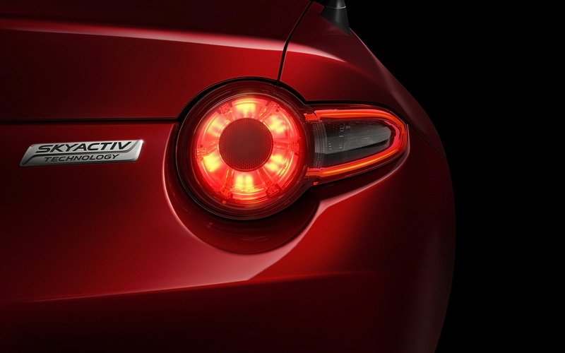 no people, miata, text, dark, night, electric lamp, 2K, studio shot, hd, black background, retro styled, mazda, sign, shiny, transportation, land vehicle