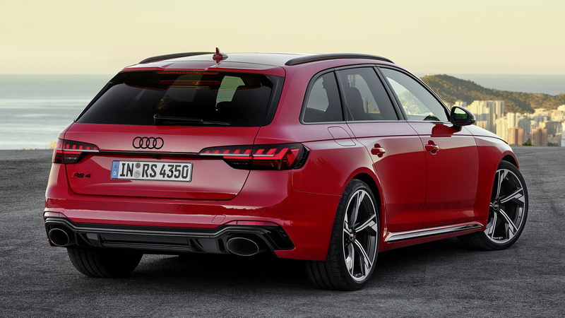 Audi RS4, Audi, Audi RS4 Avant, Red Car, Station Wagon, Car, 1080P, Luxury Car
