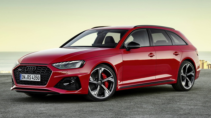 Station Wagon, Luxury Car, Audi RS4 Avant, 1080P, Red Car, Audi, Audi RS4, Car