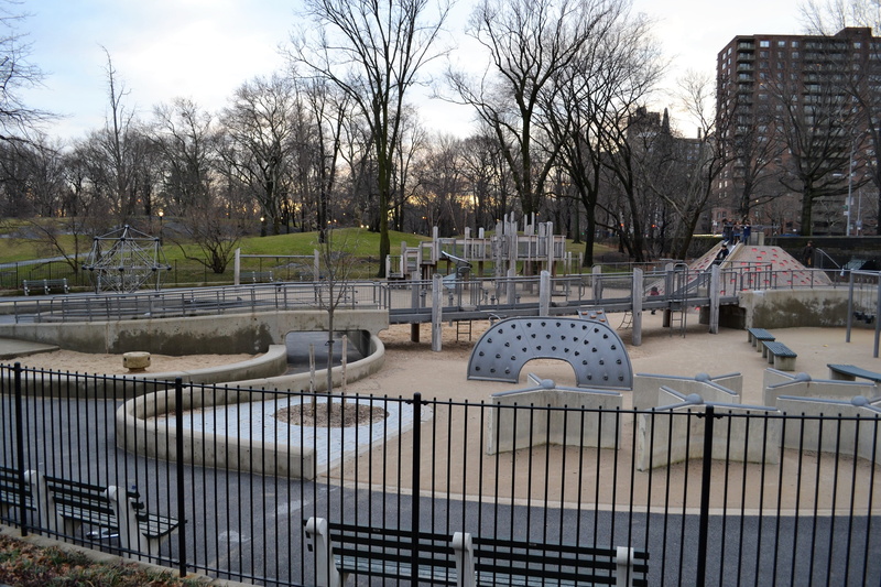 barrier, 4K, cpw, slide, gate, childhood, boundary, together, kid, winter, bare tree, buildings, built structure, sand park, fun, boy, nature, hobby, railing