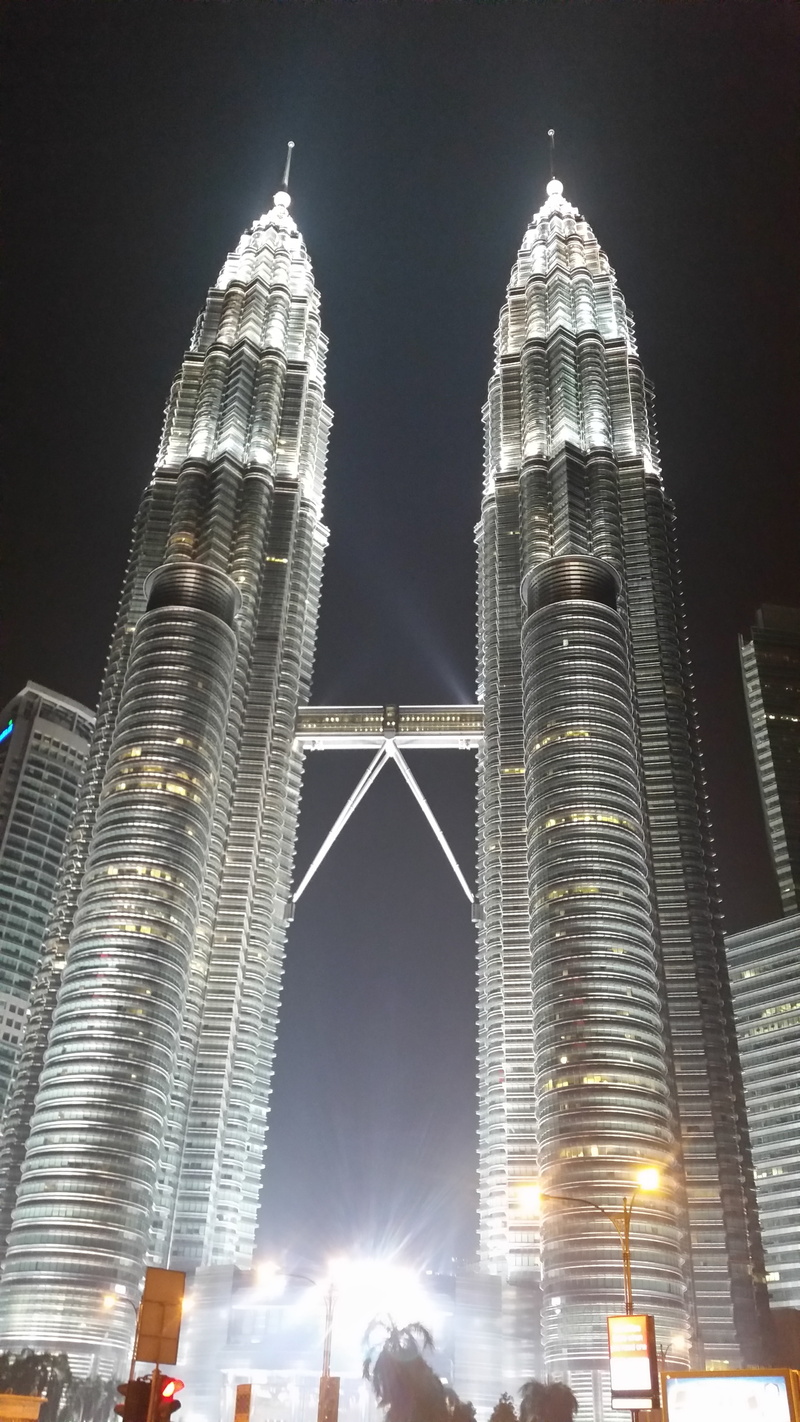 outdoors, low angle view, office building exterior, tourism, illuminated, skyscraper, malaysia, travel destinations, building exterior, architecture, city