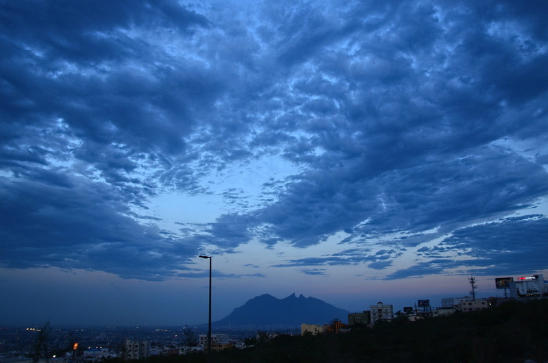 illuminated, outdoors, built structure, dusk, sky, environment, travel destinations, cityscape, landscape, monterrey, blue, nature, scenics - nature, 1080P