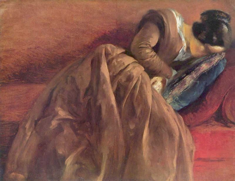 von menzel, 1080P, sister, painted, sleep, germany, menzel, prussian, 3d and abstract, s, menzel s sister emilie in sleep, masterpieces, emilie