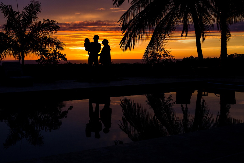 plant, person, sunset, positive emotion, arecaceae, lake, family, outdoors, two people, near, scenics - nature, tree, reflection, real people, dawn, dusk