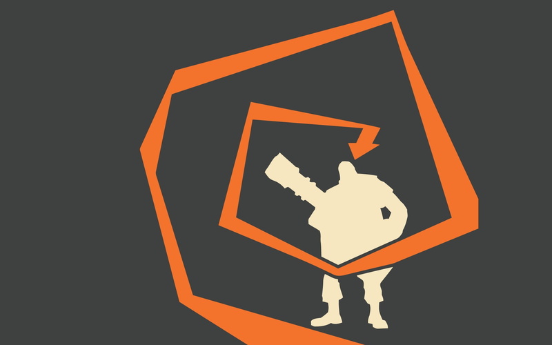 Heavy (charater), 1080P, Team Fortress 2, minimalism