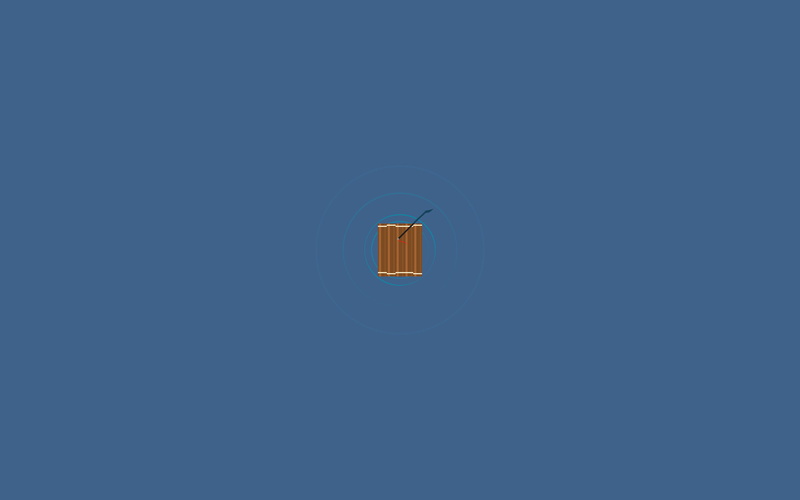 2K, artwork, raft, minimalism