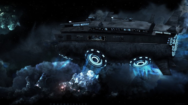 fiction, science, vehicles, beams, art, futuristic, fantasy, abstract, spaceships, 1080P, Clouds, ray, hd, wal, x