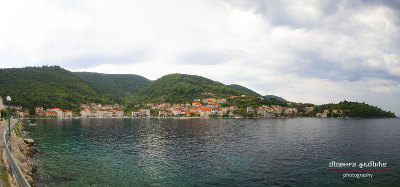 sea, cloud - sky, nature, scenics - nature, Croatia, tree, architecture, 1080P, bay, water, calm, building exterior, nautical vessel, Račišće, built structure