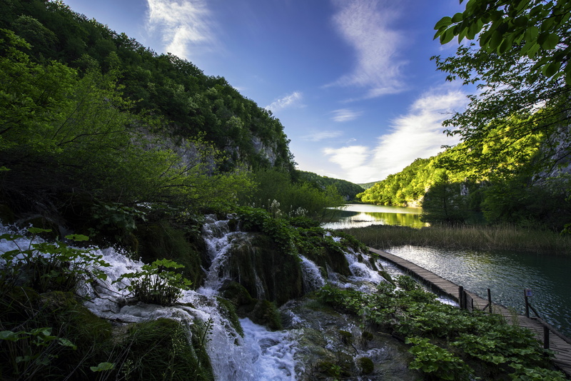 lake, stream, Croatia, 5K, Plitvice Lakes National Park