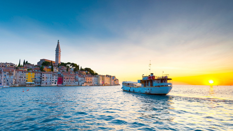 dusk, Europe, rovinj, croatia, 2K